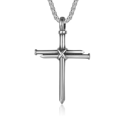 Nail Cross Necklace