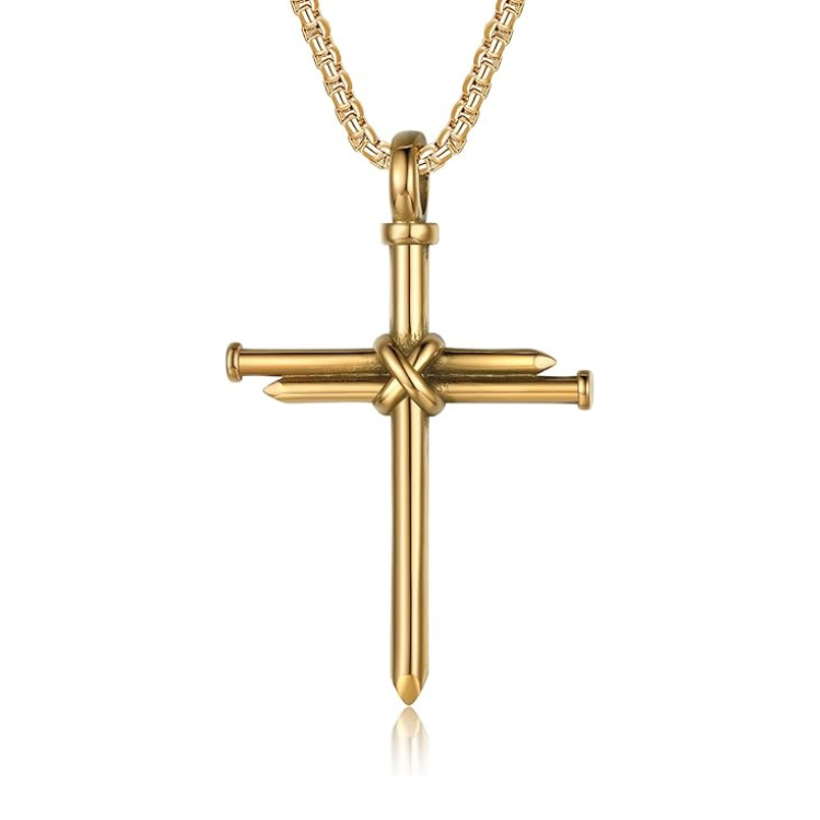 Nail Cross Necklace