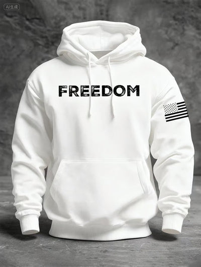 Men's Casual Hot Print Long-sleeved Hooded Sweatshirt