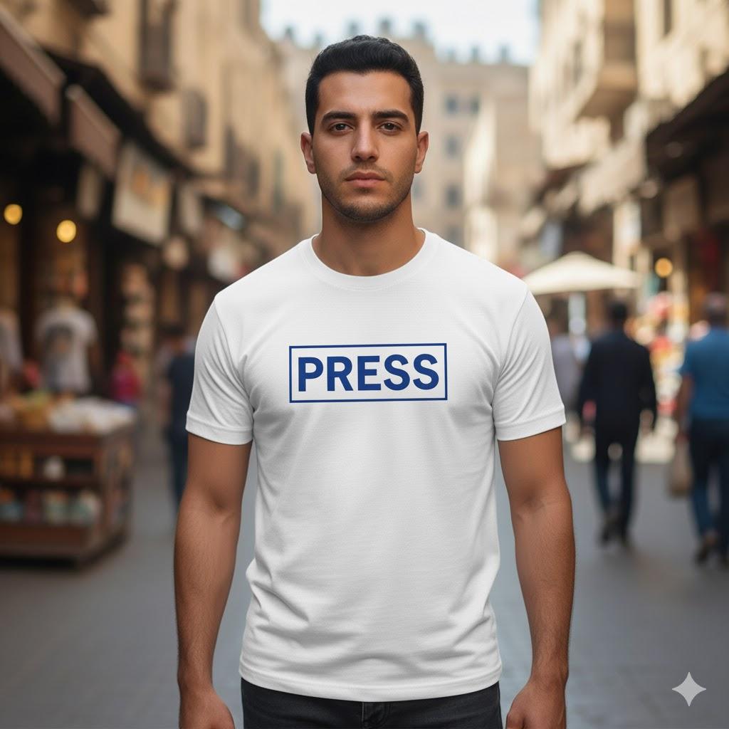 تيشيرت "PRESS" – تكريمًا لصالح الجعفراوي