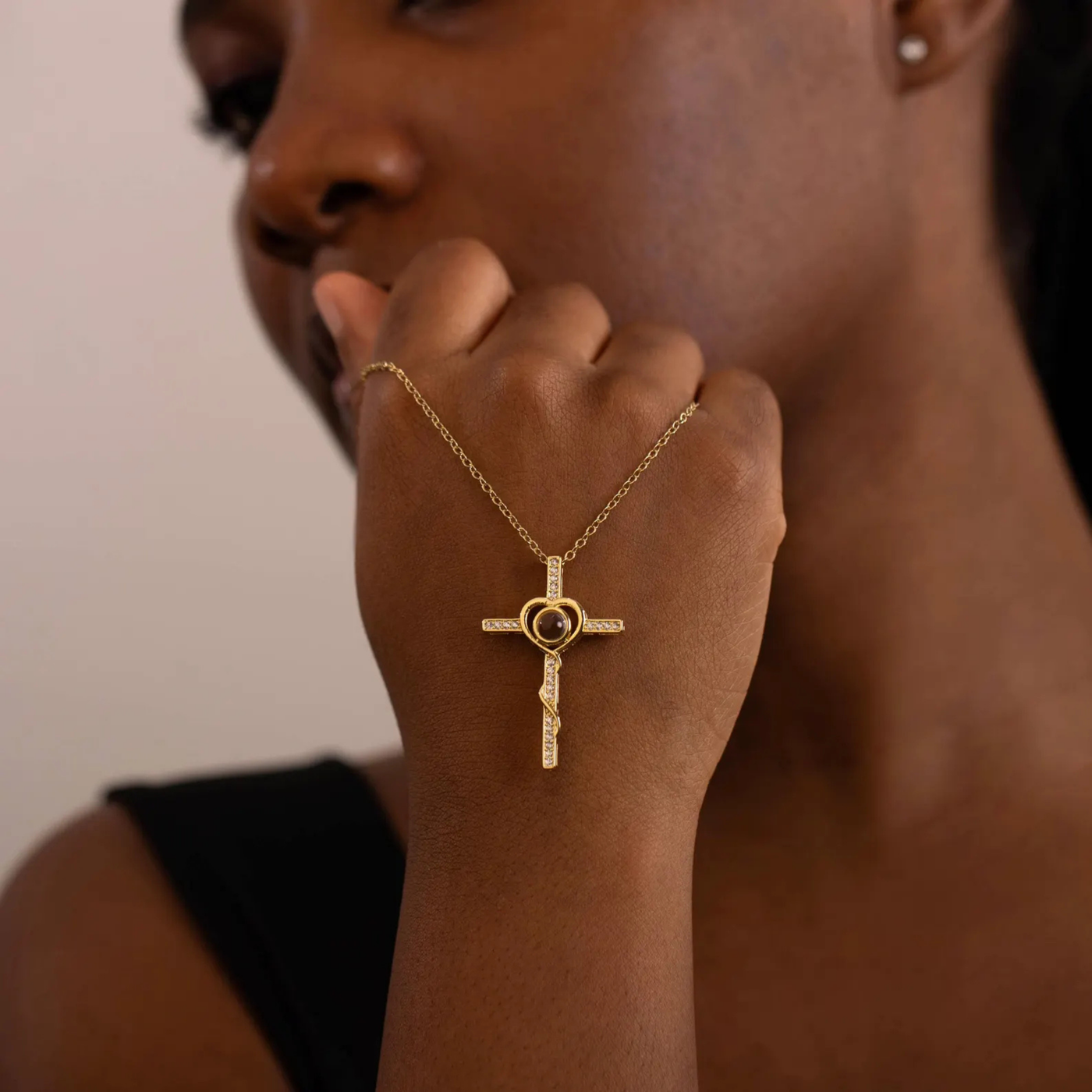 Custom BibleVerse Cross Necklace