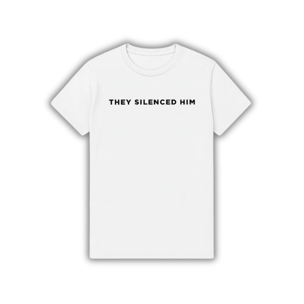 "They Silenced Him" T-Shirt / In All Honor – Charlie Kirk