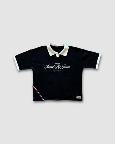 "SAVED BY JESUS" - KNIT POLO
