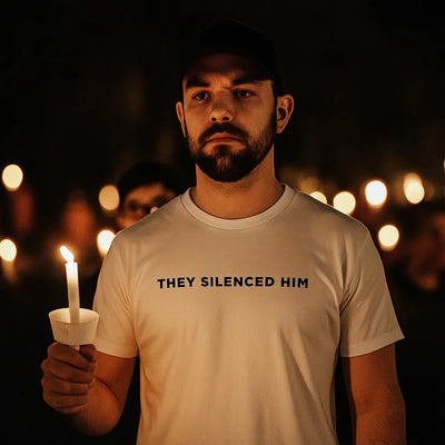 "They Silenced Him" T-Shirt / In All Honor – Charlie Kirk