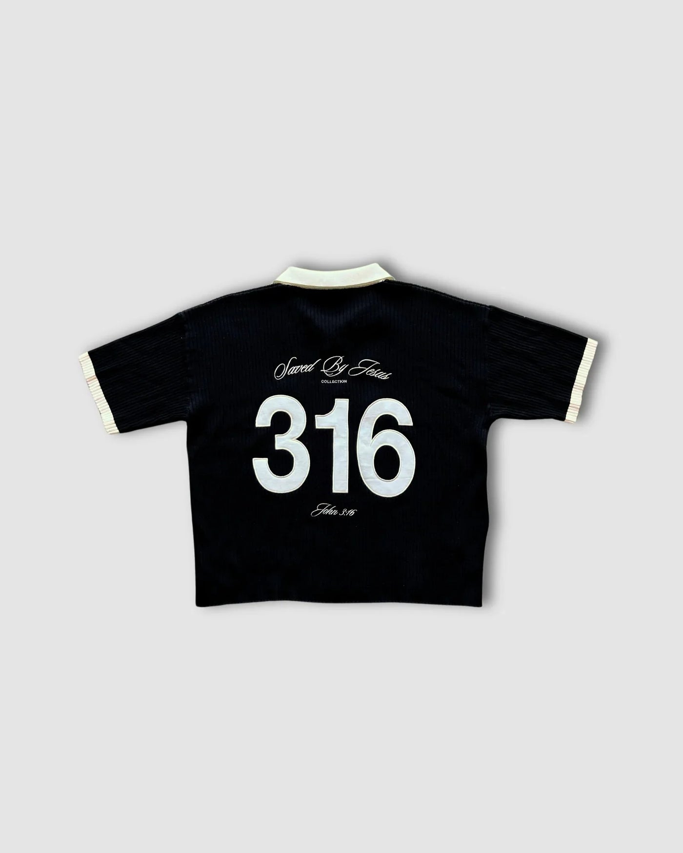 "SAVED BY JESUS" - KNIT POLO
