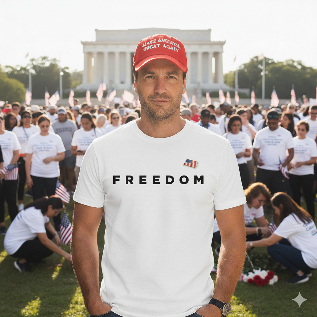FREEDOM T-Shirt / In All Honor – Charlie Kirk (1993–2025)